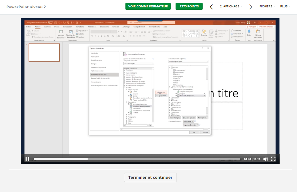 PowerPoint niveau 21